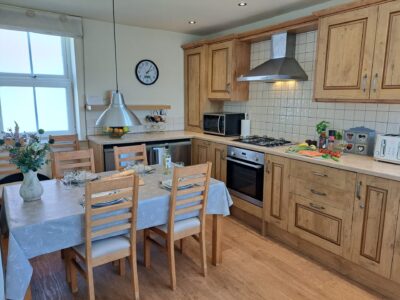 Dining table in kitchen